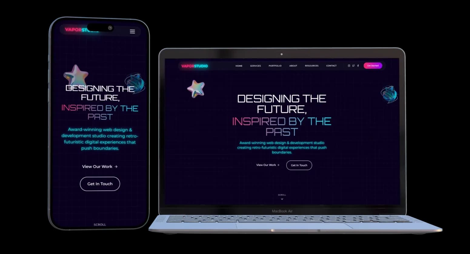 Proiect VaporStudio - concept template site